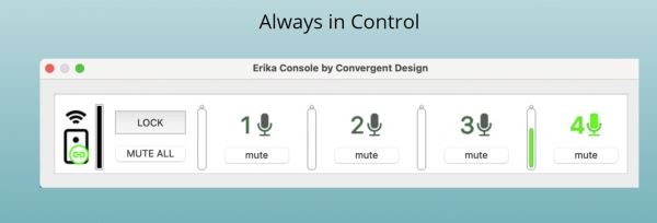 Convergent Design анонсировали беспроводные микрофоны Erika